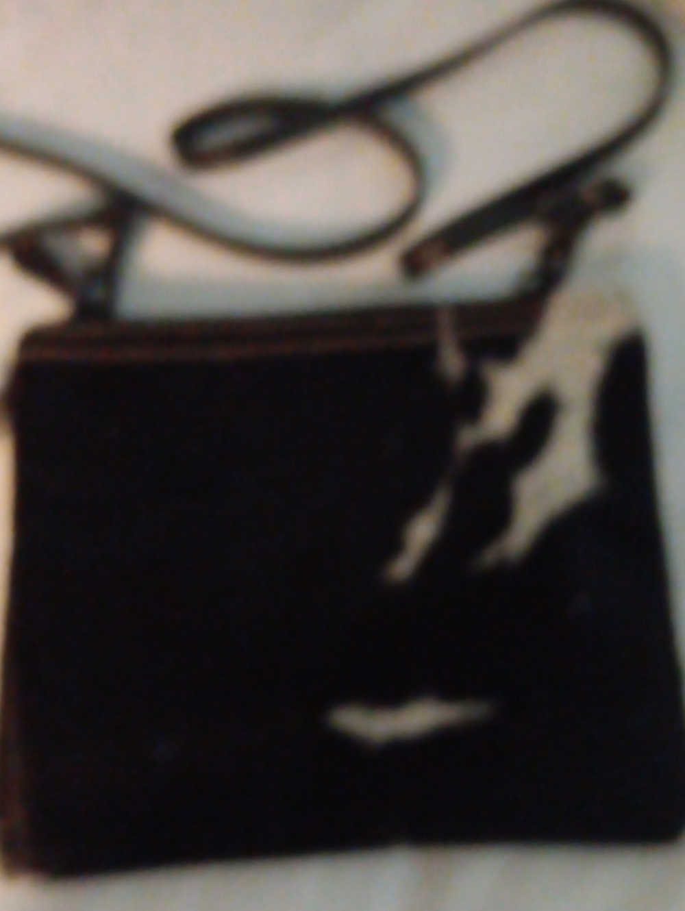 Myra Bag Black Cowhide Crossbody Bag